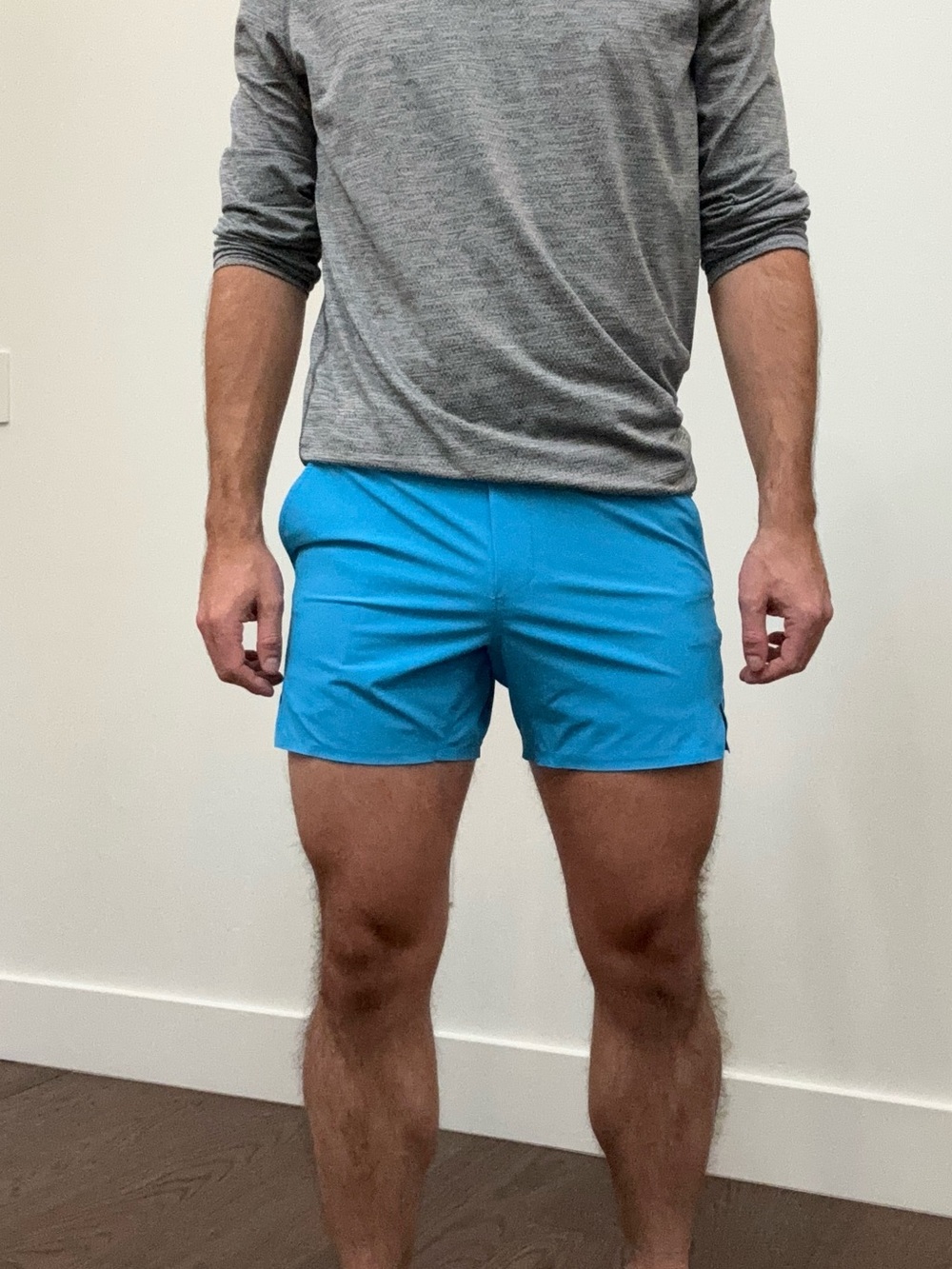 Ten Thousand Men’s 5” Set Short Size XS Blue Lined Slim